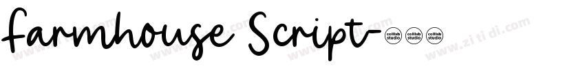 Farmhouse Script字体转换 Farmhouse Script字体转换
